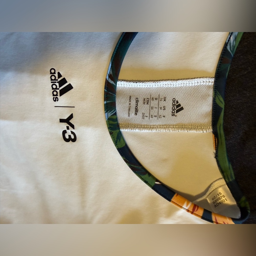 Adidas Y-3 White and Black Floral Tennis Dress - Picture 6 of 8